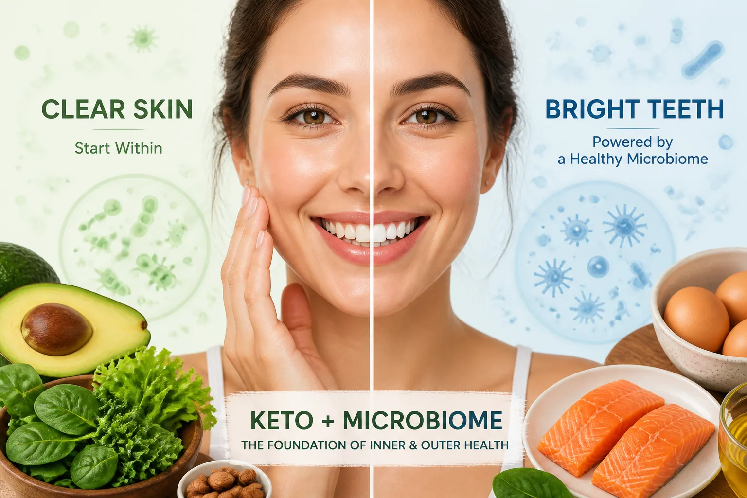 Skin + Mouth Keto Microbiome: How a Ketogenic Diet Reshapes Your Skin and Oral Health